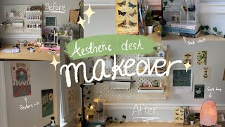 ~desk makeover 🪴Pinterest Inspired!! 🍄#aestheticdesksetup