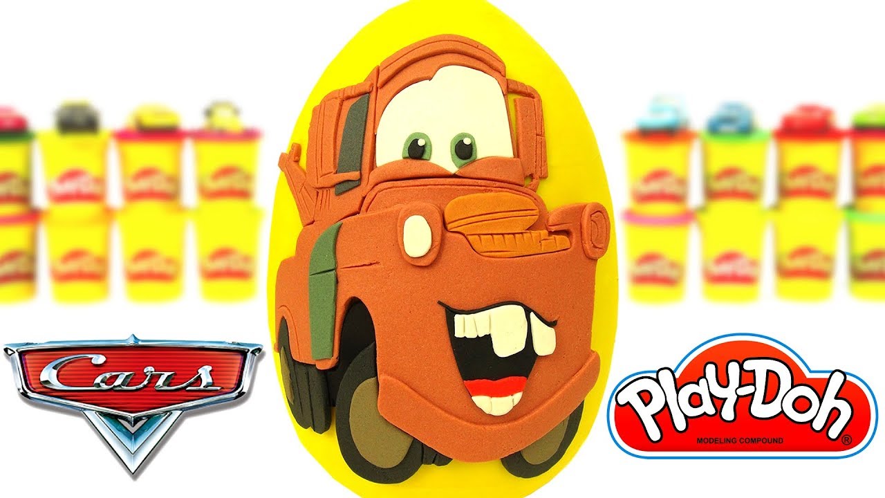 Disney Arabalar Filmi Mater Sürpriz Yumurta Oyun Hamuru Play Doh