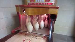 1957 Bally ABC Bowling Lanes ball bowler EM pinball repair - YouTube