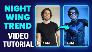 How to Create Nightwing Cosplay AI Dance Trend in Seconds | Viral Nightwing Trend Tutorial screenshot 5