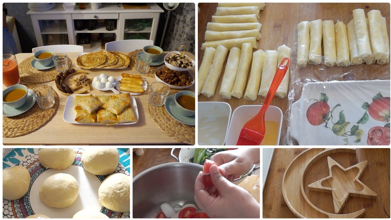 سفرة أول أيام رمضان 2020 : قنينطات الجبن بسطيلات القمرون الحريرة و الملوي