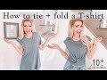 How to tie a shirt | 10 ways to tie a basic T shirt