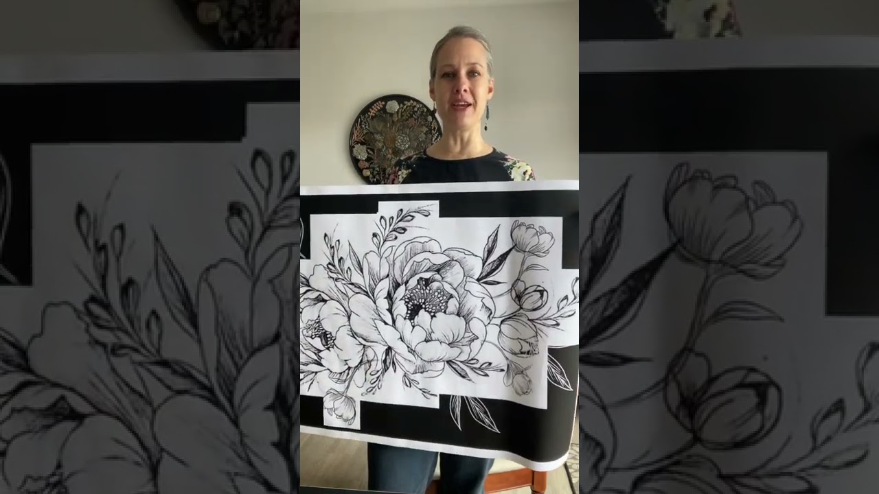 Custom metal art commission: Pewter Peony wall art