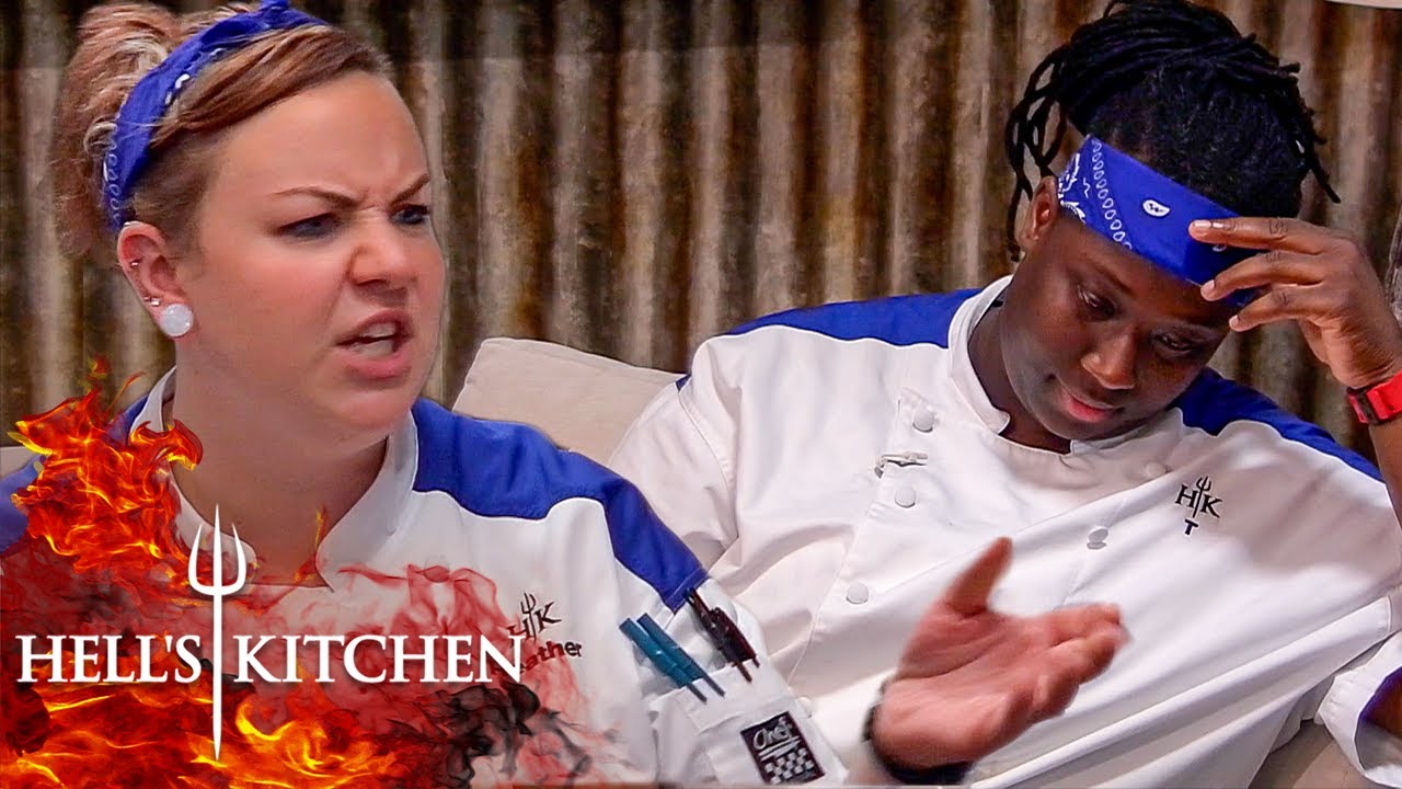 Heather Vs T - Round 2... This Time, It's A Knockout | Hell's Kitchen -  YouTube