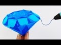 Amazing Diamond 3D Pen DIY | How to draw Magic Crystal