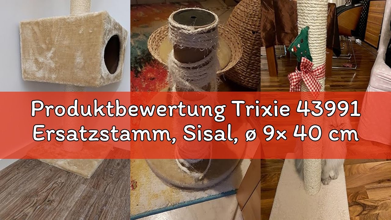 Produktbewertung Trixie 43991 Ersatzstamm, Sisal, ø 9× 40 cm, natur