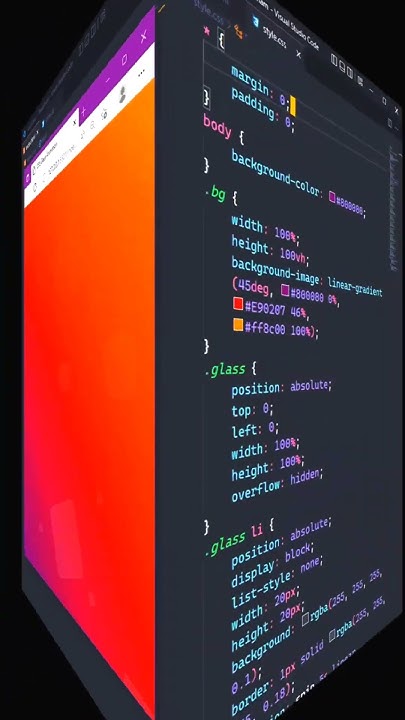 Glass Animation - HTML CSS - WebDesign - Code Wave #shorts #html #css # ...