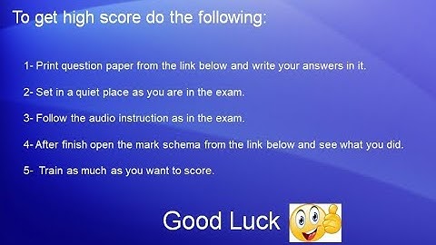 IGCSE Listening November 2019 Paper 42