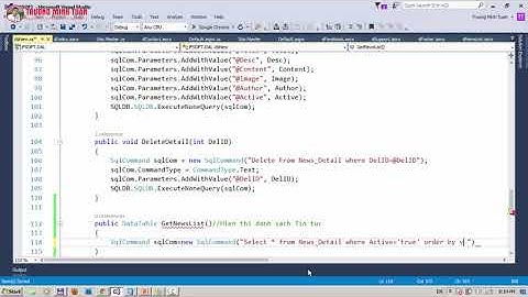 ASP.NET WEBFORM (Lesson59) - USER - Hiển Thị Tin Tức | TRUONGMINHTUAN