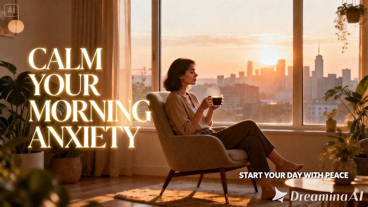 Reduce Morning Anxiety Instantly | Peaceful Sax & Harp (Psalm 51) | Start Your Day with God