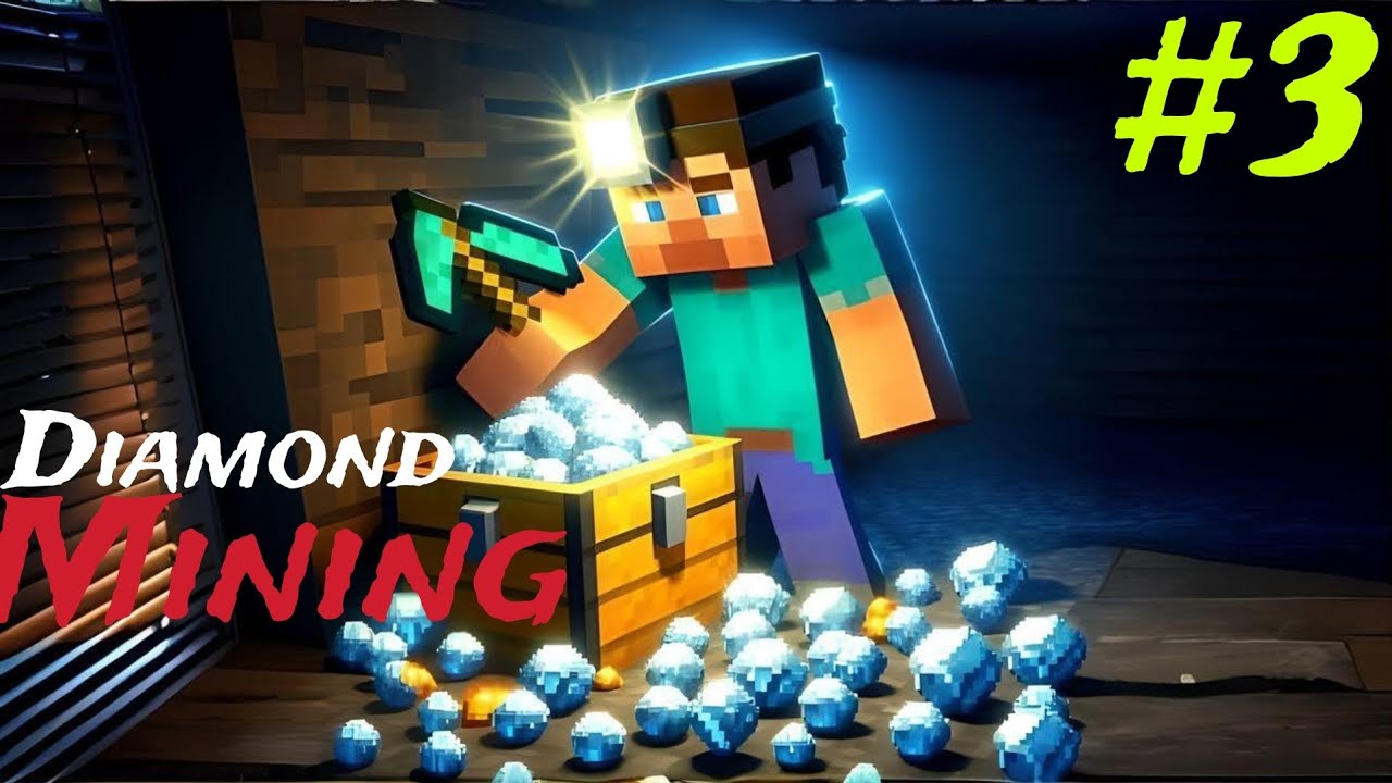 Diamond mining in survival series - YouTube