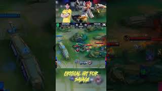 Fnatic Onic CW Beatrix vs Falcon Critical Hit For Savage Mantap #shorts #mlbb #mobilelegends #msc