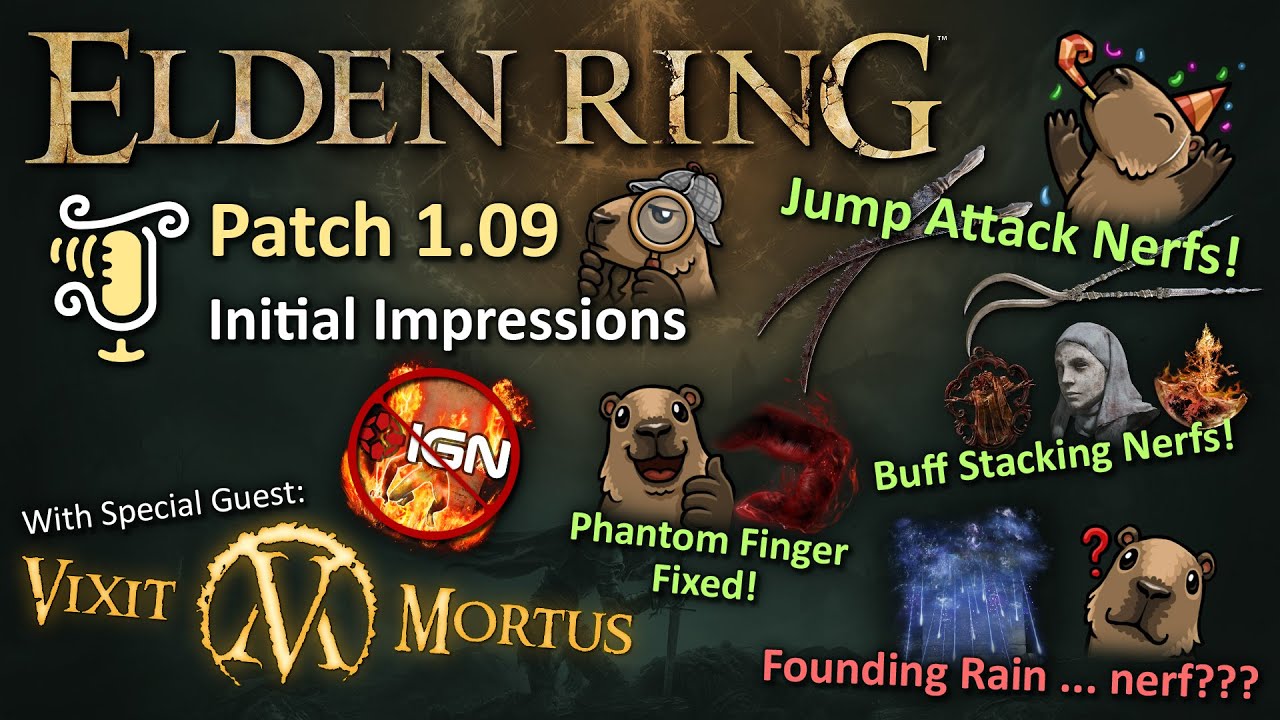 Elden Ring v1.09 Initial Impressions (with special guest Vixit!) - Peak Damage Nerfs (2023-03-24)