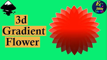 Inkscape  tutorial: 3d Gradient flower | Flower drawing | Inkscape basic drawing  for beginners