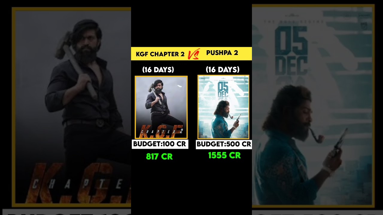 Pushpa 2 16 days worldwide box office collection|kgf chapter 2 16 days box office collection