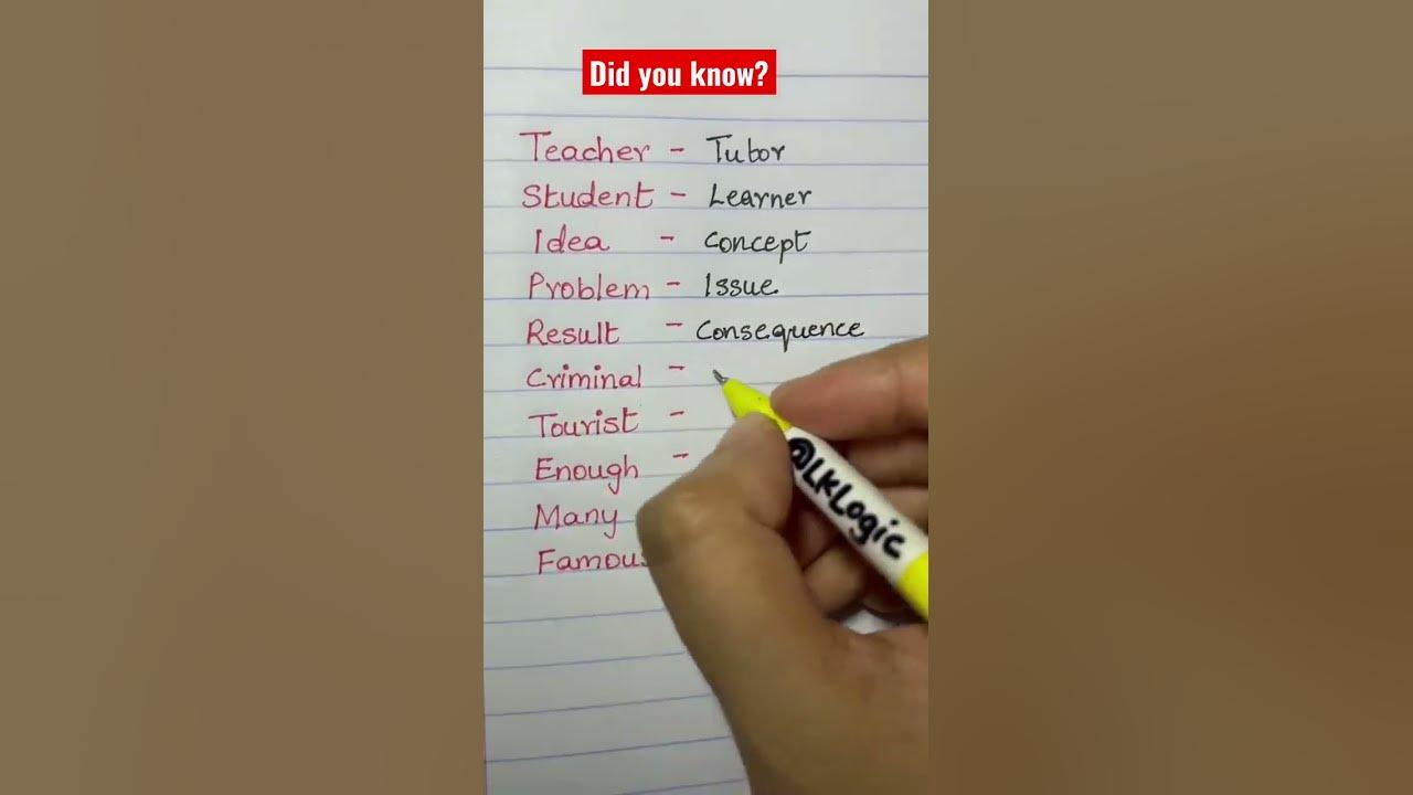 everyday-synonym-to-improve-your-english-let-s-to-start-youtube