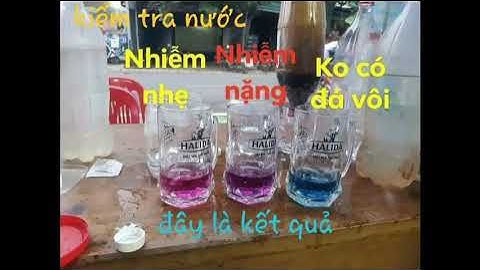 Kiểm tra độ nặng nhẹ của nước bị nhiễm sắt, phèn / lọc nước thiên hà #cáchlọcnước #hệthốnglọc