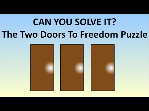 Easier Version Of The Hardest Logic Puzzle - The Two Doors To Freedom Riddle