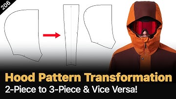 Convert a 2-Piece Hood into a 3-Piece Hood | Pattern Making Tips
