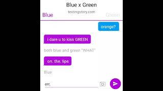 Blue X Green Red X Purple Orange Likes Cyan? Truth Or Dare Text Story