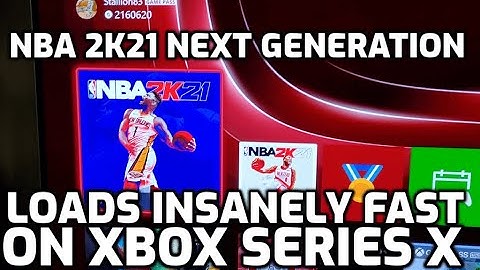 NBA 2K21 NEXT GEN loads INSANELY fast on XBOX SERIES X!!