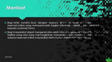 SISTEM INFORMASI RESERVASI HOTEL BERBASIS WEBSITE DI HOTEL SUNQTA GUCI