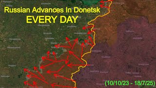 Russian Advances In Donetsk Oblast Every Day Since Avdiivka Offensive 101023 18725