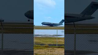 RAAF C-17 Globemaster III wet takeoff #raaf #c17globemasteriii #planespotting #hnlairport #aviation