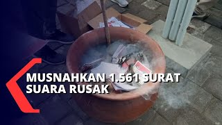 KPU Kota Cilegon Musnahkan 1.561 Lembar Surat Suara Rusak