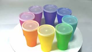 Large Reusable Cups With Lids Unbreakable Dishwasher Microwave Safe Straws Optional One Half Liter