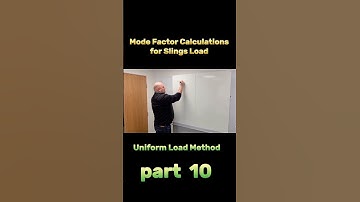 Mode Factor Calculations for Slings Load {Part 10 } #ytshorts