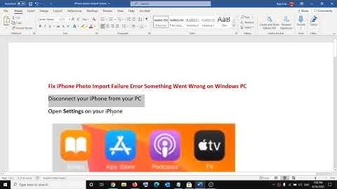 Fix iPhone Photo Import Failure Error Something Went Wrong on Windows PC