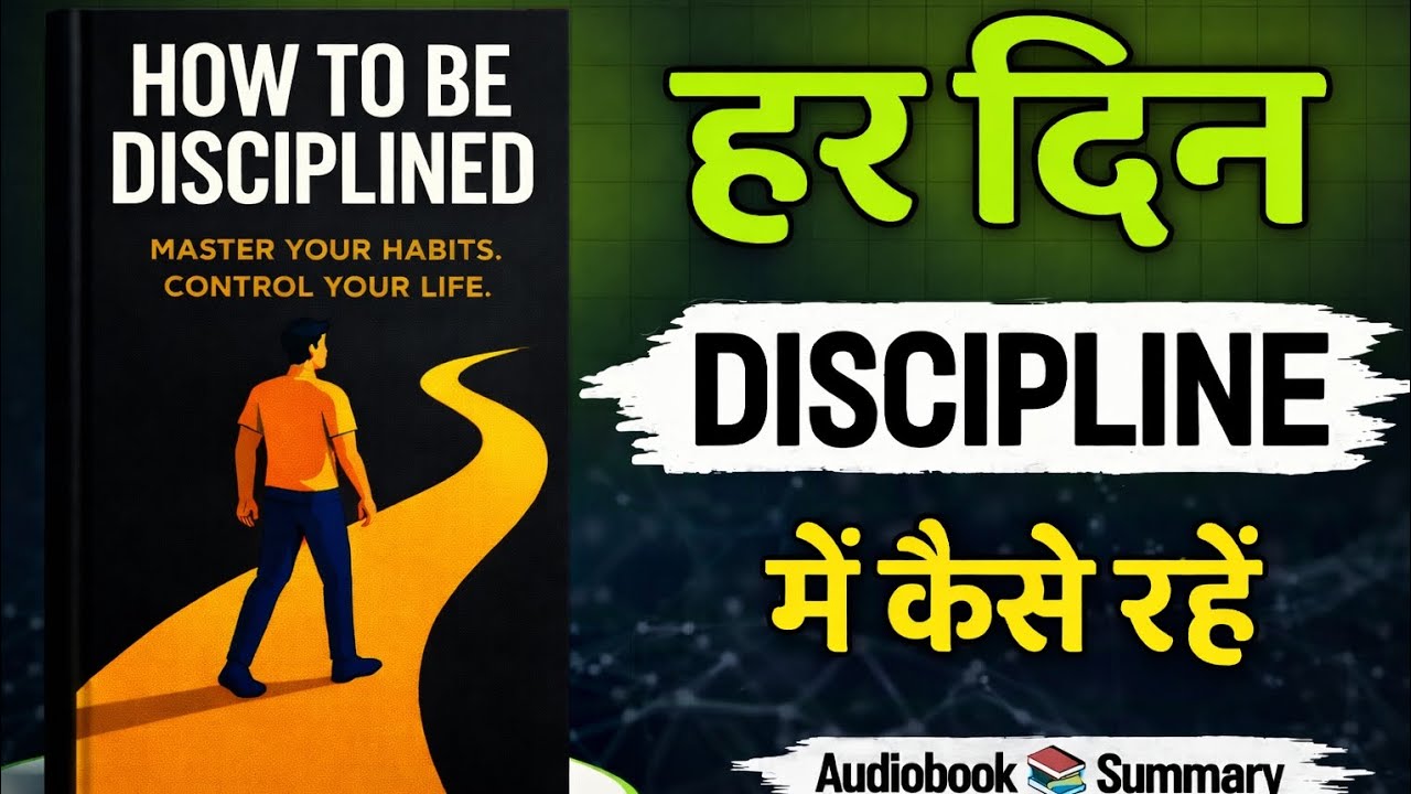 How To Be Disciplined 📘 | Discipline Ka Power | Aadat Badalne Ki Secret | Hindi Book Summary 🔥