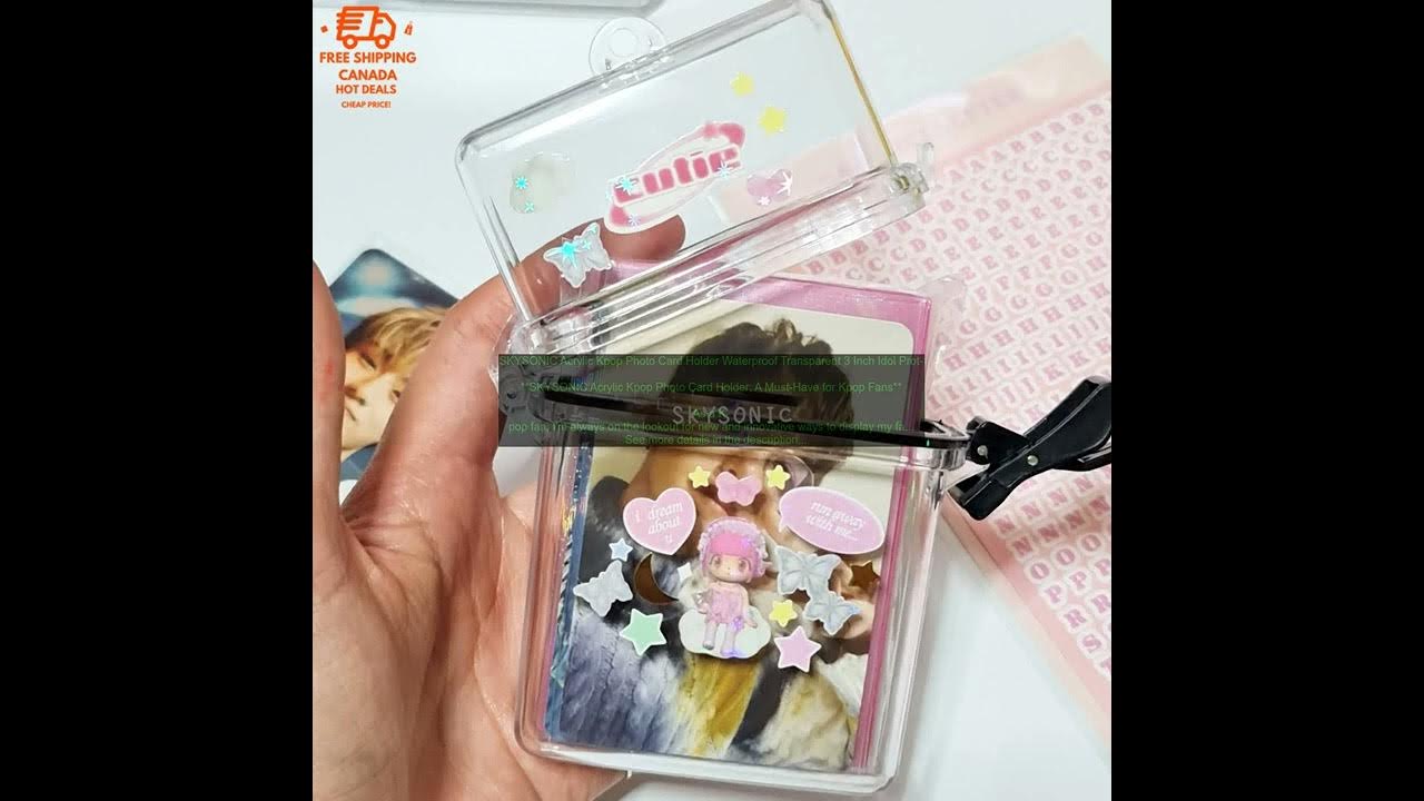 Acrylic Kpop Photocard Holder Transparent 3 Inch Idol Card Holder