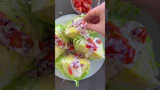 Wedge Salad with Creamy Blue Cheese Dressing