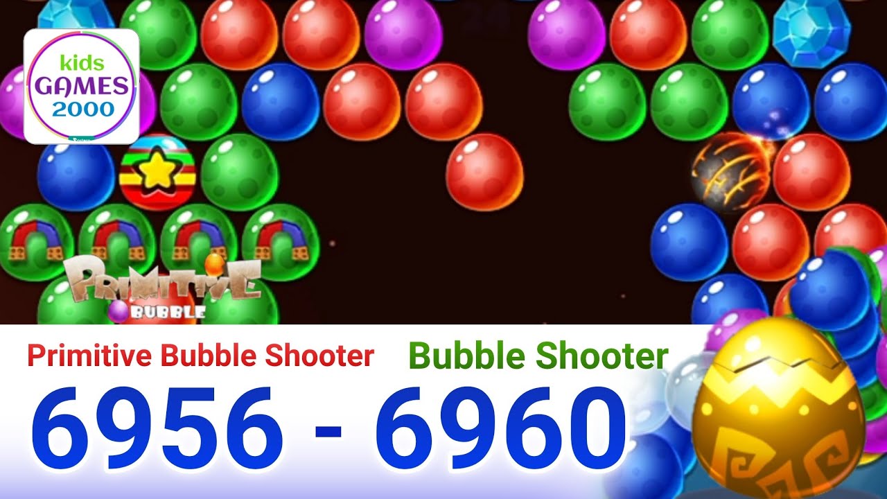 Primitive Bubble - Bubble Shooter.level 6956 to 6960 