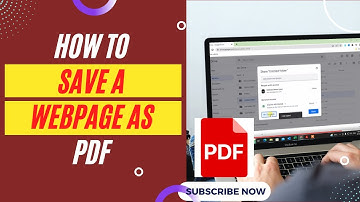 How to Save a Webpage as PDF