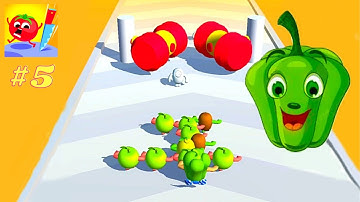 Fruit Rush 3D‬ ​​- MAX LEVEL Gameplay Android,iOS  All Levels (30)# Shorts