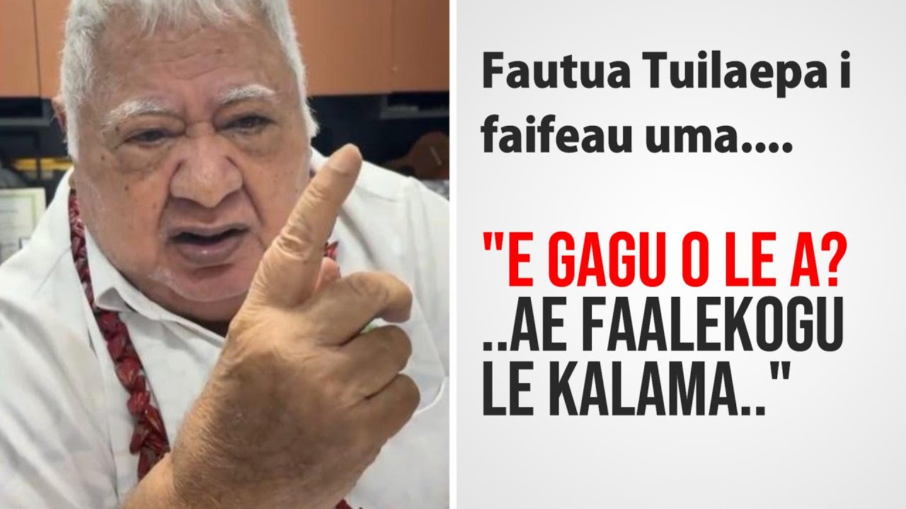 [ Fenanui faifeau, pei se Show - Ae faaletonu le Grammar ] , Tuilaepa to All the Samoan Pastors