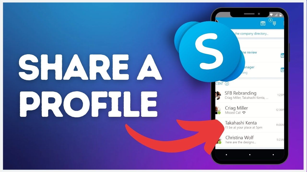 How to share a profile on Skype?