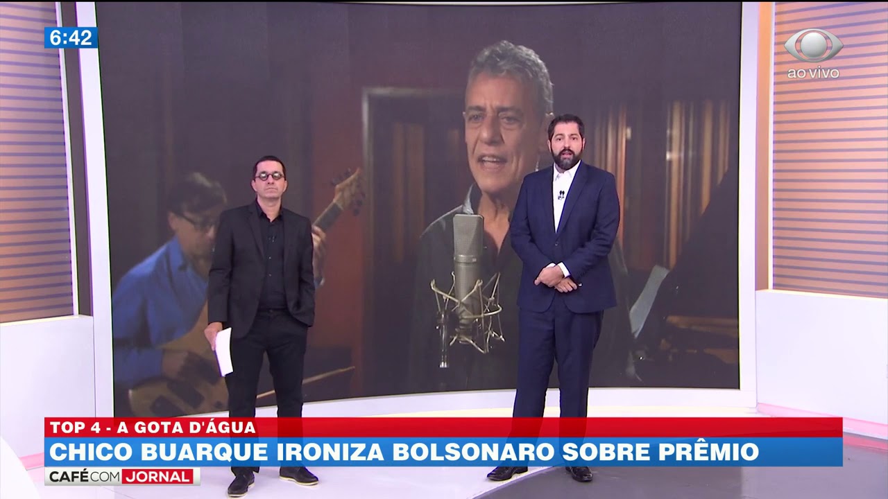 Chico Buarque ironiza Bolsonaro sobre prêmio cafe com jornal acabou