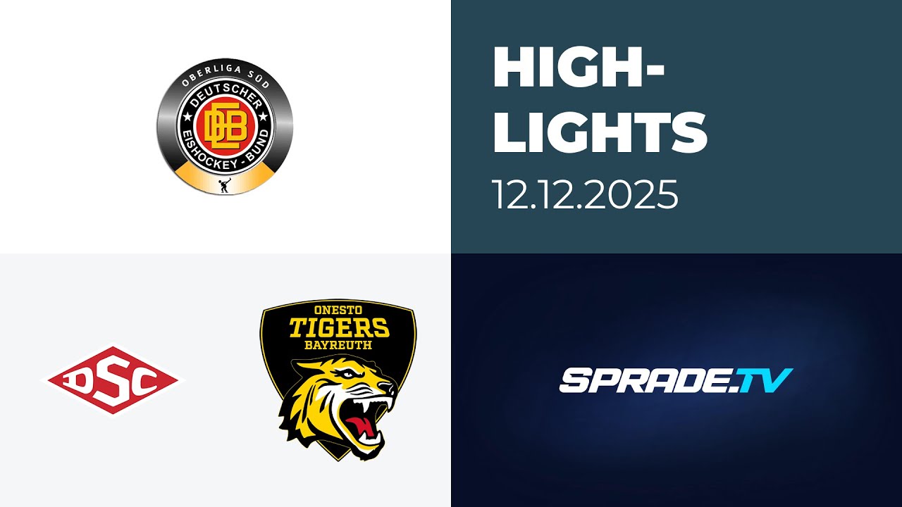12.12.2025 - Highlights - Deggendorfer SC vs. onesto Tigers Bayreuth