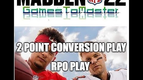 Madden 22 Glitches Cheats and Tips - 2 Point Conversion RPO Play