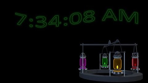 MatsClock 28110 - Free PowerPoint Digital Clock PPT Timer 3D Hurricane Lamp