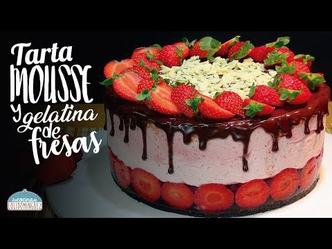 Video: Tarta De Chocolate Con Gelatina De Fresa