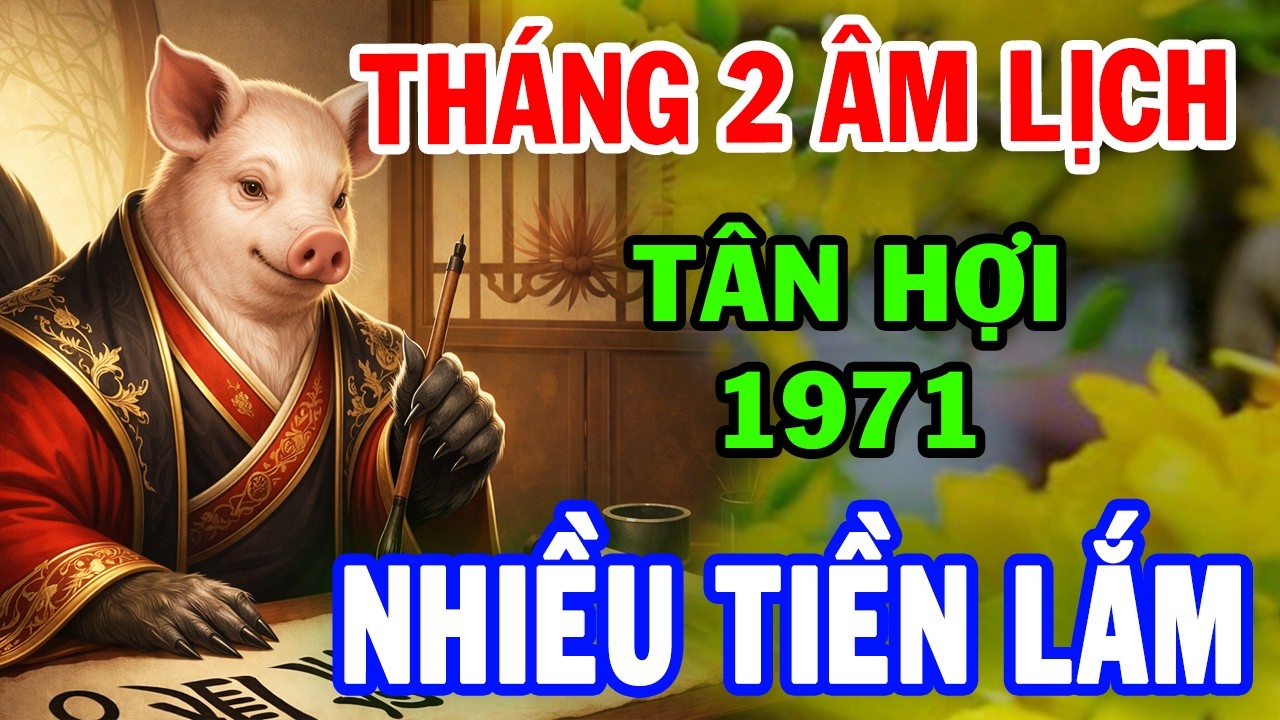 Chúc Mừng TÂN HỢI 1971 Thần Tài Ban Phúc, Tiền Bạc Ùn Ùn Đổ Về Nhà, Giàu Có bậc nhất Tháng 2 ÂL
