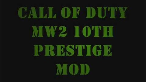 MW2 JTAG 10th Prestige Mod/Hack Lobby