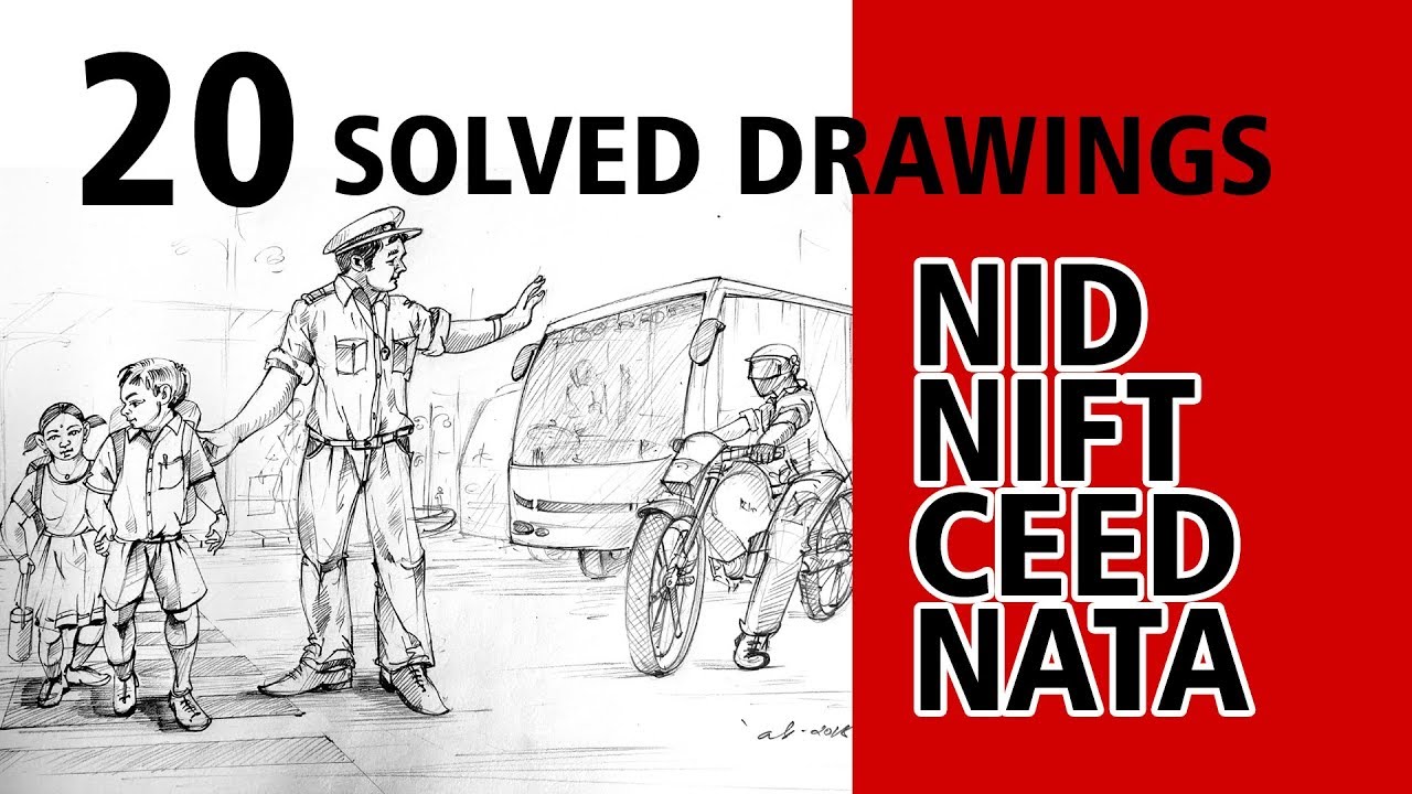 20 MEMORY DRAWINGS FOR NID/NIFT/CEED/NATA Examination - YouTube