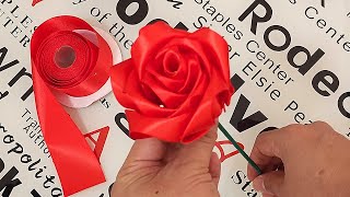 ¡Super fácil! Ideas para hacer flores | cómo hacer una flor de cinta