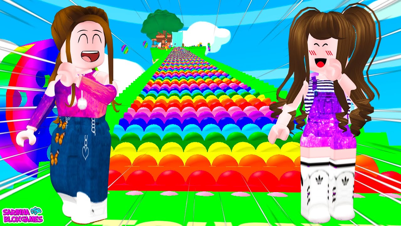 SUBINDO UMA ESCADA GIGANTE DE POP IT!! - Climb a Rainbow Pop it